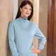 Pullover & Strickmode - Pullover in Feinstrick mit Schurwolle – Farbe HELLBLAU Pullover & Strickmode - Pullover in Feinstrick mit Schurwolle, in Größe 036 bis 052, in Farbe HELLBLAU