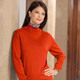 Pullover & Strickmode - Pullover in Feinstrick mit Schurwolle – Farbe ORANGE Pullover & Strickmode - Pullover in Feinstrick mit Schurwolle, in Größe 036 bis 052, in Farbe HELLBLAU