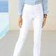 Hosen - Hose in Schlupfform, in Größe 019 bis 052, in Farbe WEISS