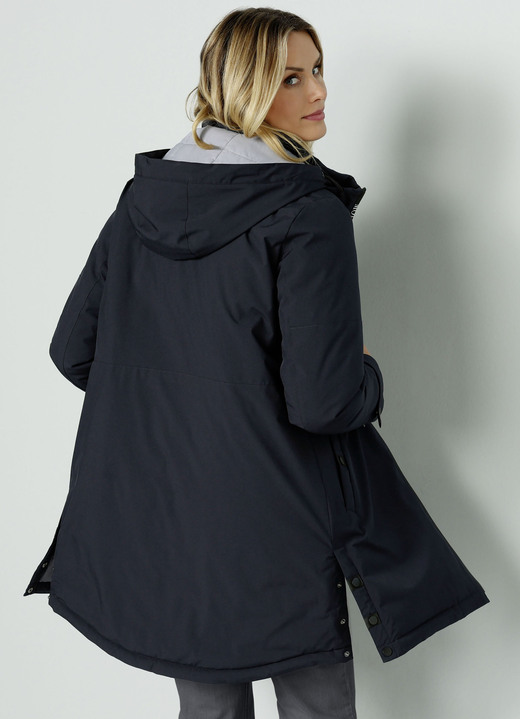 Jacken & Mäntel - Funktionsjacke mit abnehmbarer Kapuze, in Größe 020 bis 052, in Farbe MARINE Ansicht 2