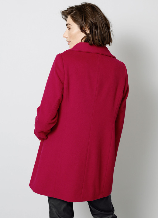 Jacken & Mäntel - Wolljacke mit verdeckter Druckerleiste Ansicht 2 Jacken & Mäntel - Wolljacke mit verdeckter Druckerleiste, in Größe 038 bis 052, in Farbe ROT Ansicht 2