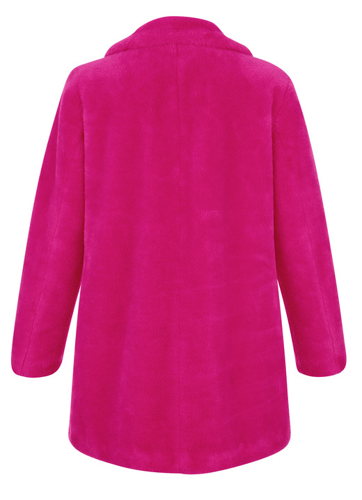 Jacken & Mäntel - Webpelzjacke mit Reverskragen, in Größe 020 bis 052, in Farbe FUCHSIA Ansicht 3