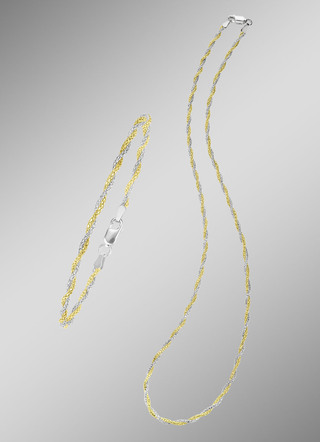 Kordelketten-Schmuckset, 2-teilig