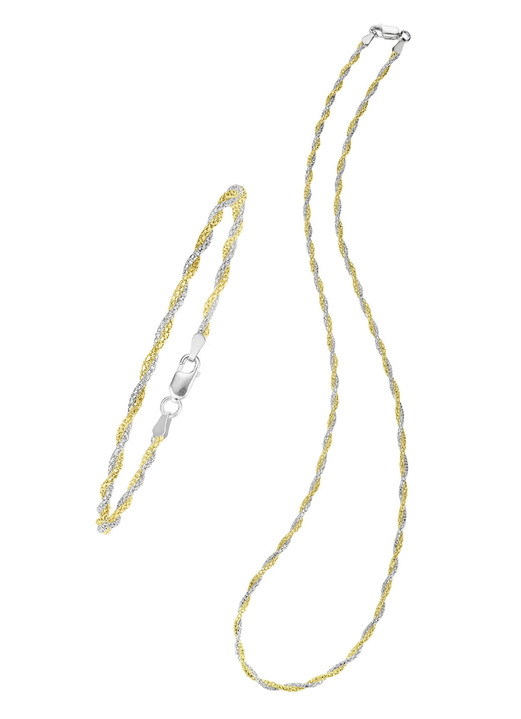 Armbänder - Kordelketten-Schmuckset, 2-teilig , in Farbe  Ansicht 2