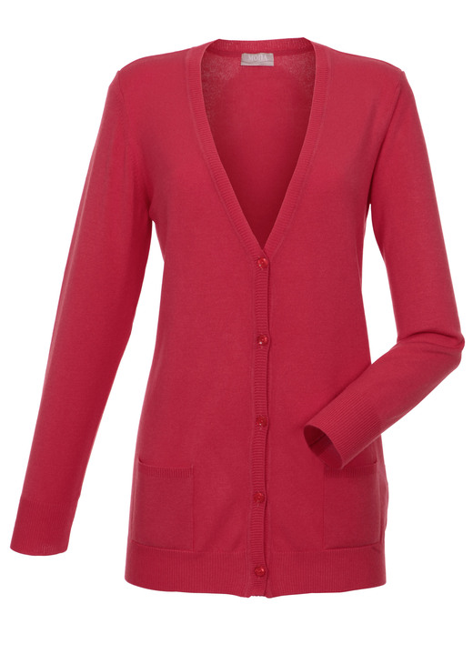 Basics - Strickjacke mit Modal , in Größe 038 bis 052, in Farbe TÜRKIS Ansicht 14