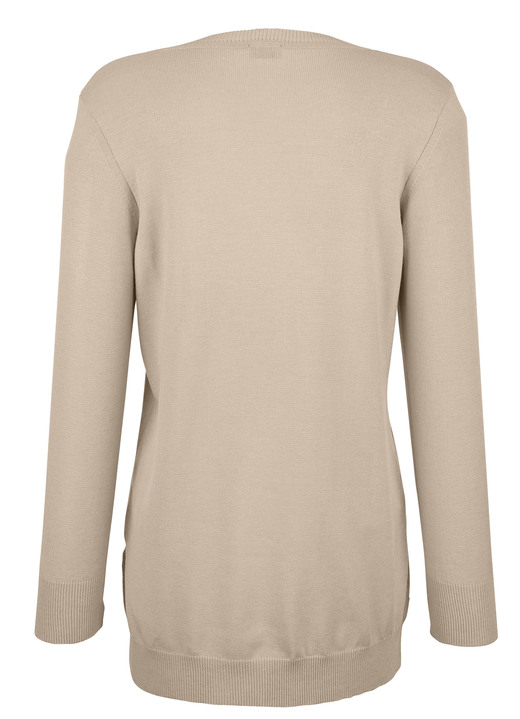 Basics - Strickjacke mit Modal  Ansicht 7 Basics - Strickjacke mit Modal , in Größe 038 bis 052, in Farbe GRAU Ansicht 7