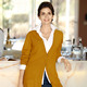 Damenmode - Strickjacke mit Modal  – Farbe OCKER – Ansicht 1 Damenmode - Strickjacke mit Modal , in Größe 038 bis 052, in Farbe SAND – Farbe OCKER – Ansicht 1