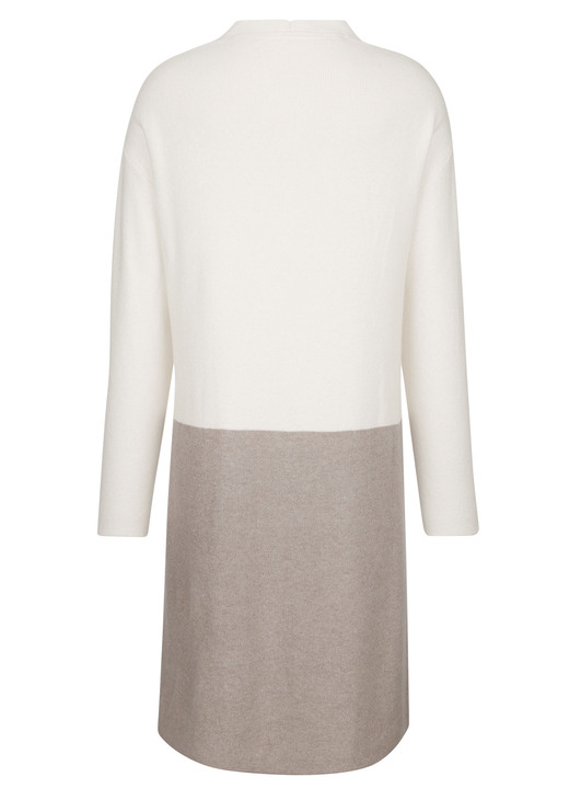 Strickjacken - Long-Strickjacke mit Kaschmir, in Größe 038 bis 052, in Farbe ECRU-TAUPE Ansicht 4