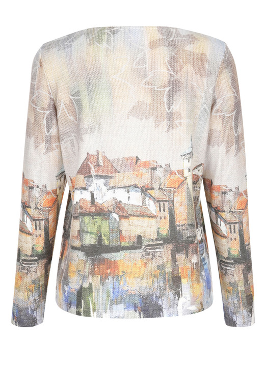 - Pullover in Feinstrick, in Größe 038 bis 052, in Farbe NATUR-CAMEL-BLAU Ansicht 4