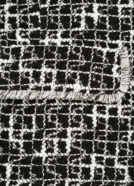 Blazer - Blazer in Chanel-Optik, in Größe 038 bis 048, in Farbe SCHWARZ-WEISS Ansicht 2