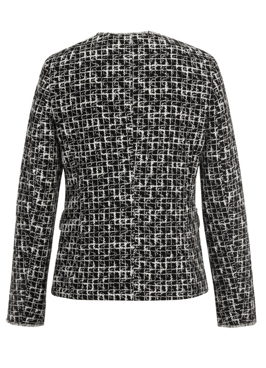 Blazer - Blazer in Chanel-Optik, in Größe 038 bis 048, in Farbe SCHWARZ-WEISS Ansicht 4