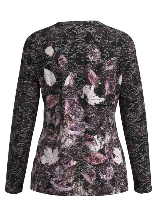 Klaus Modelle - Pullover in Feinstrick, in Größe 038 bis 054, in Farbe SCHWARZ-GRAU-MULTICOLOR Ansicht 3