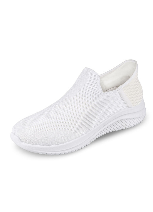 Slipper & Schnürschuhe - Komfort-Sliding Sneaker mit Stretch-Fit Passform, in Größe 037 bis 044, in Farbe WEISS Ansicht 1
