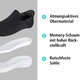 Slipper & Schnürschuhe - Komfort-Sliding Sneaker mit Stretch-Fit Passform, in Größe 037 bis 044, in Farbe WEISS – Farbe SCHWARZ – Ansicht 2