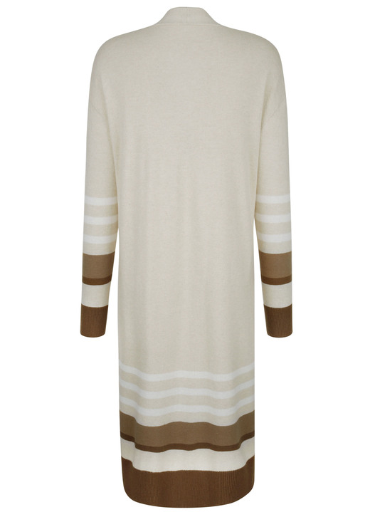 Strickjacken - Long-Strickjacke mit Kaschmir, in Größe 038 bis 052, in Farbe SAND-BRAUN Ansicht 4