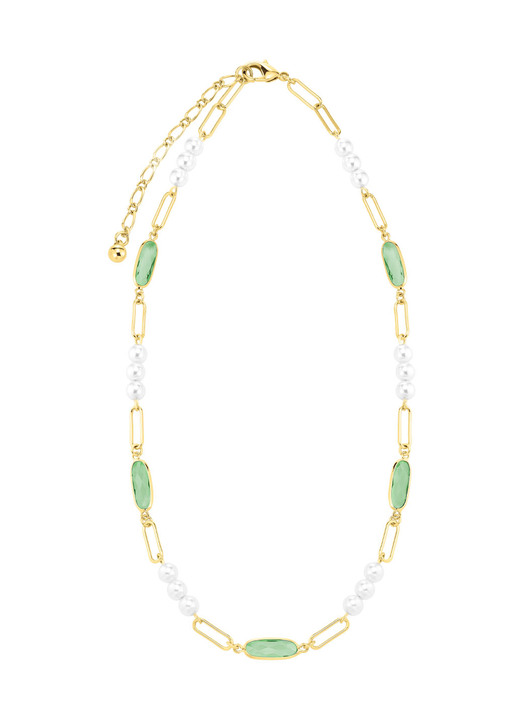 Schmucksets - Schmuckset, 3-teilig, aus Messing mit Kristallsteinen, in Farbe  Ansicht 6