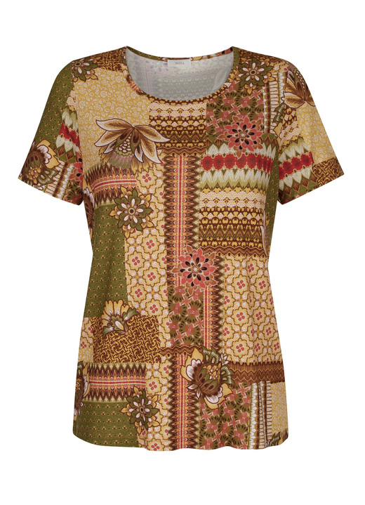 Shirts - Shirt in gepatchter Optik , in Größe 038 bis 050, in Farbe CAMEL-BRAUN-OCKER Ansicht 3