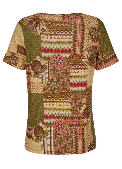 Shirts - Shirt in gepatchter Optik , in Größe 038 bis 050, in Farbe CAMEL-BRAUN-OCKER Ansicht 4