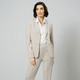 Blazer - Blazer mit Reverskragen – Farbe TAUPE – Ansicht 3 Blazer - Blazer mit Reverskragen, in Größe 038 bis 052, in Farbe TAUPE – Farbe TAUPE – Ansicht 3