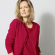 Basics - Strickjacke aus reiner Baumwolle, in Größe 038 bis 052, in Farbe GRÜN – Farbe ROT – Ansicht 1