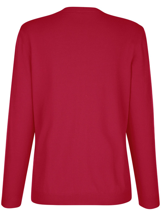 Basics - Strickjacke aus reiner Baumwolle, in Größe 038 bis 052, in Farbe GRÜN Ansicht 7