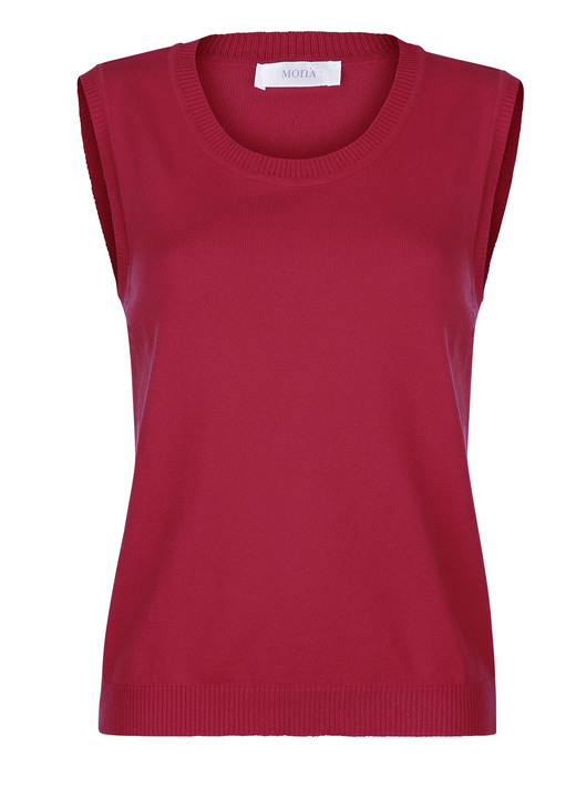 Basics - Stricktop aus reiner Baumwolle, in Größe 038 bis 052, in Farbe GRÜN Ansicht 4