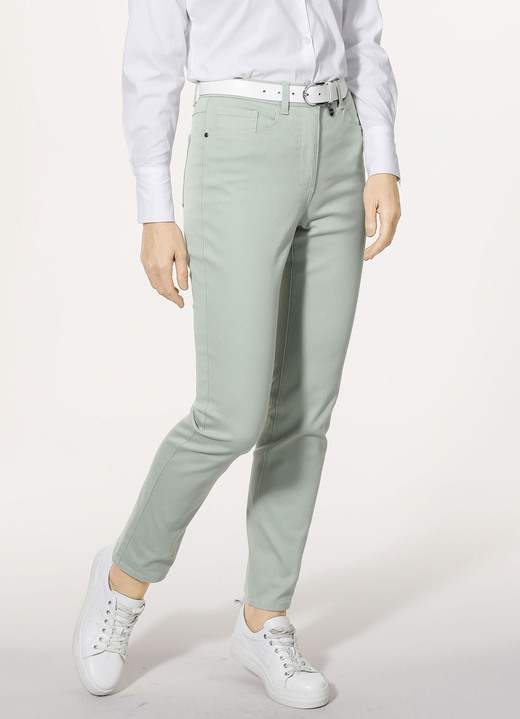 Hosen mit Knopf- und Reißverschluss - Hose in 5-Pocket-Form, in Größe 019 bis 052, in Farbe ALTROSA Ansicht 10