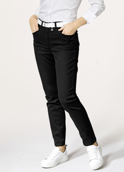 Hosen mit Knopf- und Reißverschluss - Hose in 5-Pocket-Form, in Größe 019 bis 052, in Farbe ALTROSA Ansicht 26