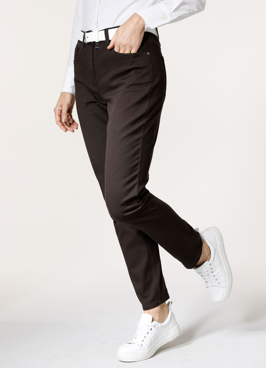 Hosen mit Knopf- und Reißverschluss - Hose in 5-Pocket-Form, in Größe 019 bis 052, in Farbe ALTROSA Ansicht 46