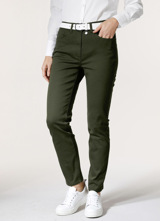 Hosen mit Knopf- und Reißverschluss - Hose in 5-Pocket-Form, in Größe 019 bis 052, in Farbe ALTROSA Ansicht 42