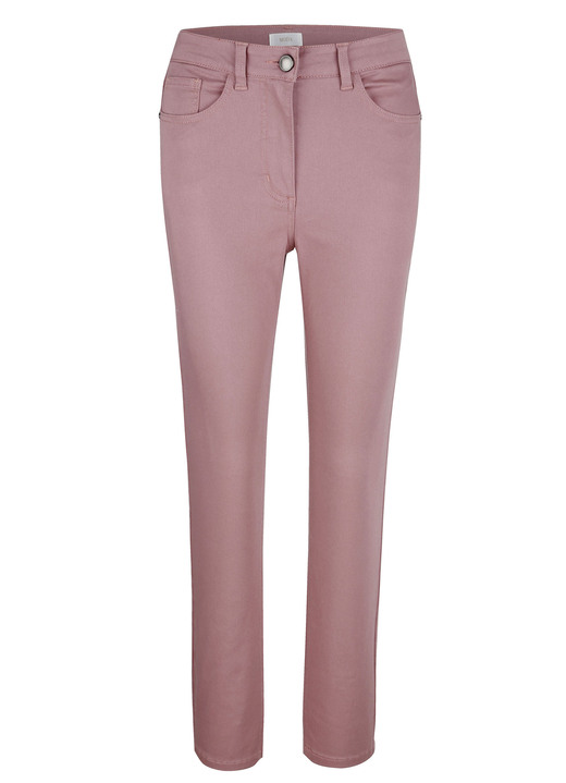 Hosen mit Knopf- und Reißverschluss - Hose in 5-Pocket-Form, in Größe 019 bis 052, in Farbe WEISS Ansicht 13