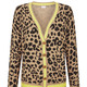 Strickjacken - Strickjacke mit Tierfell-Optik – Farbe CAMEL-SCHWARZ-LIMETTE – Ansicht 5 Strickjacken - Strickjacke mit Tierfell-Optik, in Größe 038 bis 052, in Farbe CAMEL-SCHWARZ-LIMETTE – Farbe CAMEL-SCHWARZ-LIMETTE – Ansicht 5