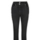 Hosen - Knöchellange Jeans in 5-Pocket-Form – Farbe SCHWARZ – Ansicht 2 Hosen - Knöchellange Jeans in 5-Pocket-Form, in Größe 019 bis 052, in Farbe HELLBLAU – Farbe SCHWARZ – Ansicht 2