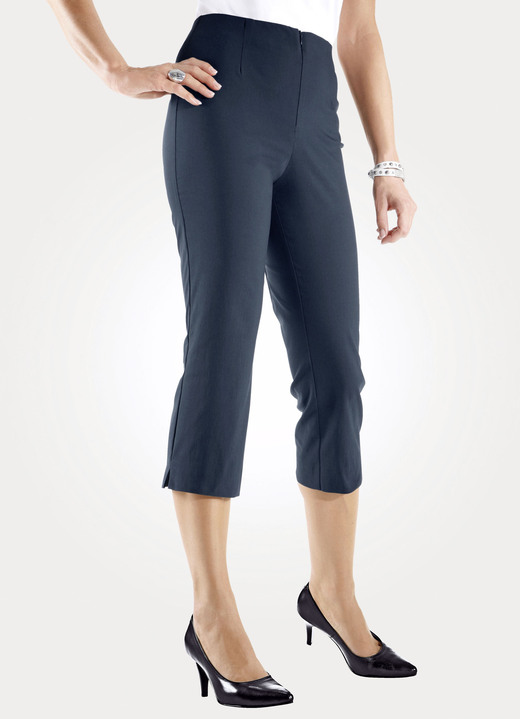 Hosen mit Knopf- und Reißverschluss - Hose in 7/8-Länge , in Größe 038 bis 052, in Farbe TÜRKIS Ansicht 30