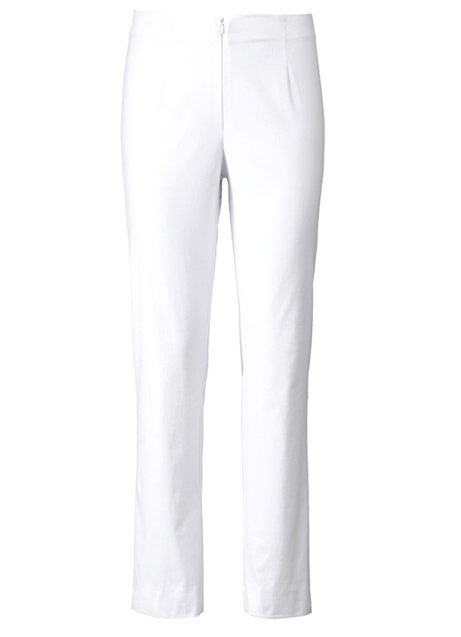 Hosen mit Knopf- und Reißverschluss - Hose in 7/8-Länge , in Größe 038 bis 052, in Farbe WEISS Ansicht 1