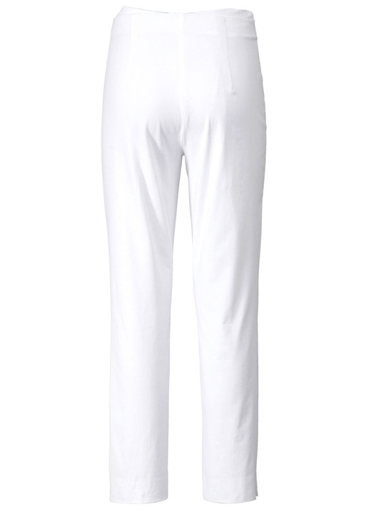 Hosen mit Knopf- und Reißverschluss - Hose in 7/8-Länge , in Größe 038 bis 052, in Farbe WEISS Ansicht 2
