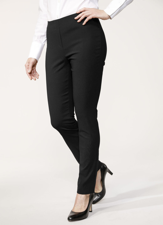 Hosen in Schlupfform - Schicke Hose in bequemer Schlupfform, in Größe 019 bis 052, in Farbe OLIV Ansicht 5