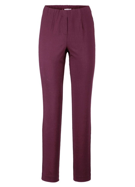Hosen in Schlupfform - Schicke Hose in bequemer Schlupfform, in Größe 019 bis 052, in Farbe BORDEAUX Ansicht 1