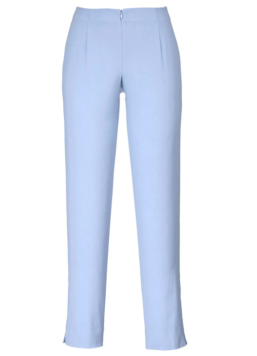 Hosen mit Knopf- und Reißverschluss - Hose in Knöchellänge , in Größe 019 bis 052, in Farbe SMARAGDGRÜN Ansicht 10