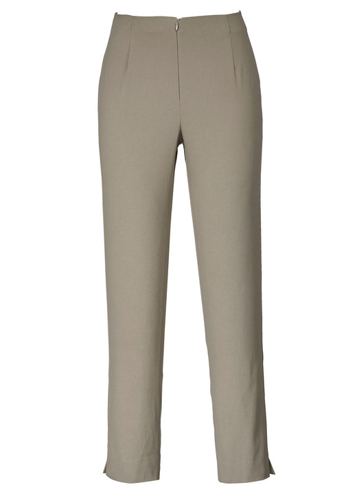 Hosen mit Knopf- und Reißverschluss - Hose in Knöchellänge , in Größe 019 bis 052, in Farbe TAUPE Ansicht 1