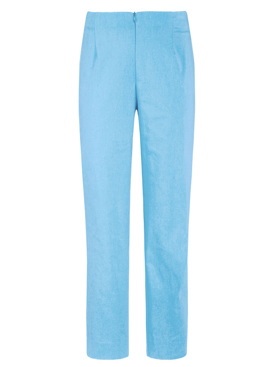 Hosen mit Knopf- und Reißverschluss - Hose in Knöchellänge , in Größe 019 bis 052, in Farbe HELLBLAU Ansicht 21