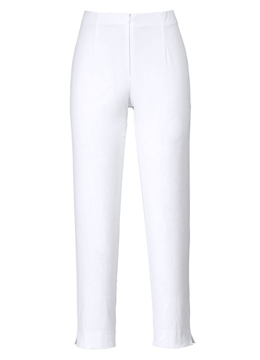 Hosen mit Knopf- und Reißverschluss - Hose in Knöchellänge , in Größe 019 bis 052, in Farbe SMARAGDGRÜN Ansicht 24