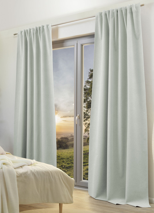 Modern - Verdunkelungsschal mit Multifunktionsband, in Größe 365 (H145xB135 cm) bis 456 (H245xB135 cm), in Farbe GRAU Ansicht 3