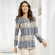 Langarm - Shirt in ausgefallener Verarbeitung – Farbe GRAU-BEIGE-SCHWARZ – Ansicht 5 Langarm - Shirt in ausgefallener Verarbeitung, in Größe 038 bis 054, in Farbe GRAU-BEIGE-SCHWARZ – Farbe GRAU-BEIGE-SCHWARZ – Ansicht 5