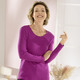 Klaus Modelle - Pullover in Rippenstrick, in Größe L(44/46) bis XXL(52/54), in Farbe BEIGE – Farbe FUCHSIA – Ansicht 1