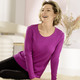 Klaus Modelle - Pullover in Rippenstrick, in Größe L(44/46) bis XXL(52/54), in Farbe FUCHSIA – Farbe FUCHSIA – Ansicht 3