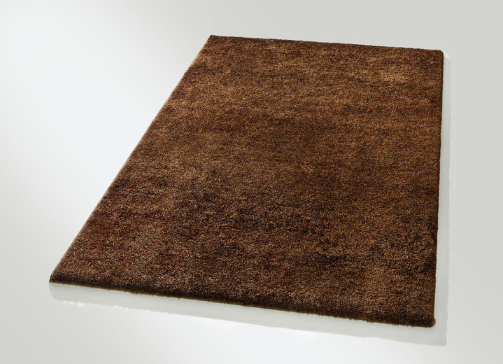 Modern - Hochwertige Brücken und Teppiche mit rutschhemmender Latex-Rückseite, in Größe 111 (Brücke, 67x140 cm) bis 282 (Teppich, 200x290 cm), in Farbe BRAUN Ansicht 1