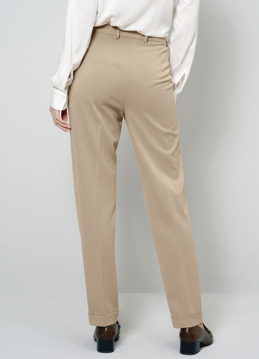 Hosen - Hose mit fixierten Aufschlägen Ansicht 4 Hosen - Hose mit fixierten Aufschlägen, in Größe 019 bis 052, in Farbe CAMEL Ansicht 4