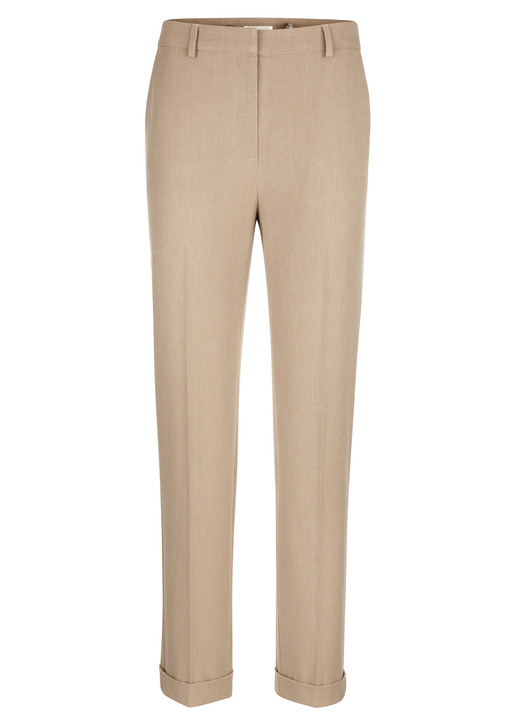 Hosen - Hose mit fixierten Aufschlägen, in Größe 019 bis 052, in Farbe CAMEL Ansicht 1