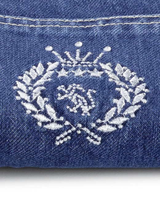 Hosen mit Knopf- und Reißverschluss - Edeljeans in 5-Pocket-Form, in Größe 017 bis 052, in Farbe JEANSBLAU Ansicht 2